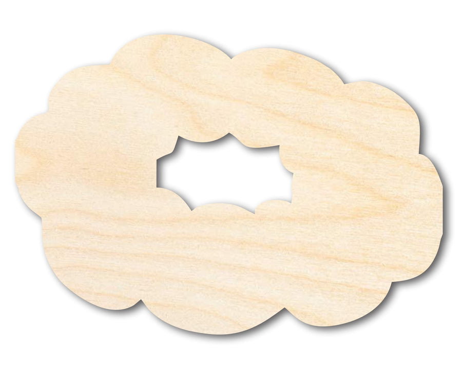 Unfinished Wood King Cake Silhouette | Mardi Gras | DIY Craft Cutout | up to 46" DIY - NameSigns.com