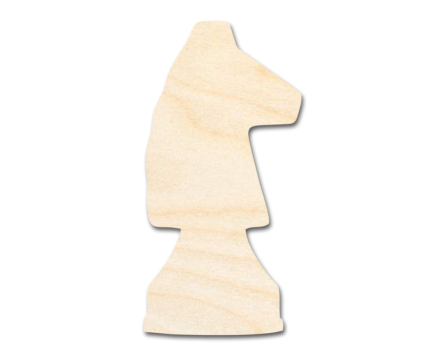 Unfinished Wood Knight Chess Piece Shape | DIY Craft Cutout | up to 46" DIY - NameSigns.com