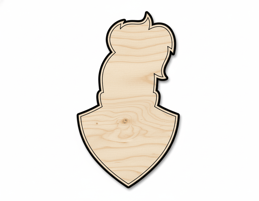 Unfinished Wood Knight Mascot Shape | DIY Craft Cutout | up to 46" DIY - NameSigns.com