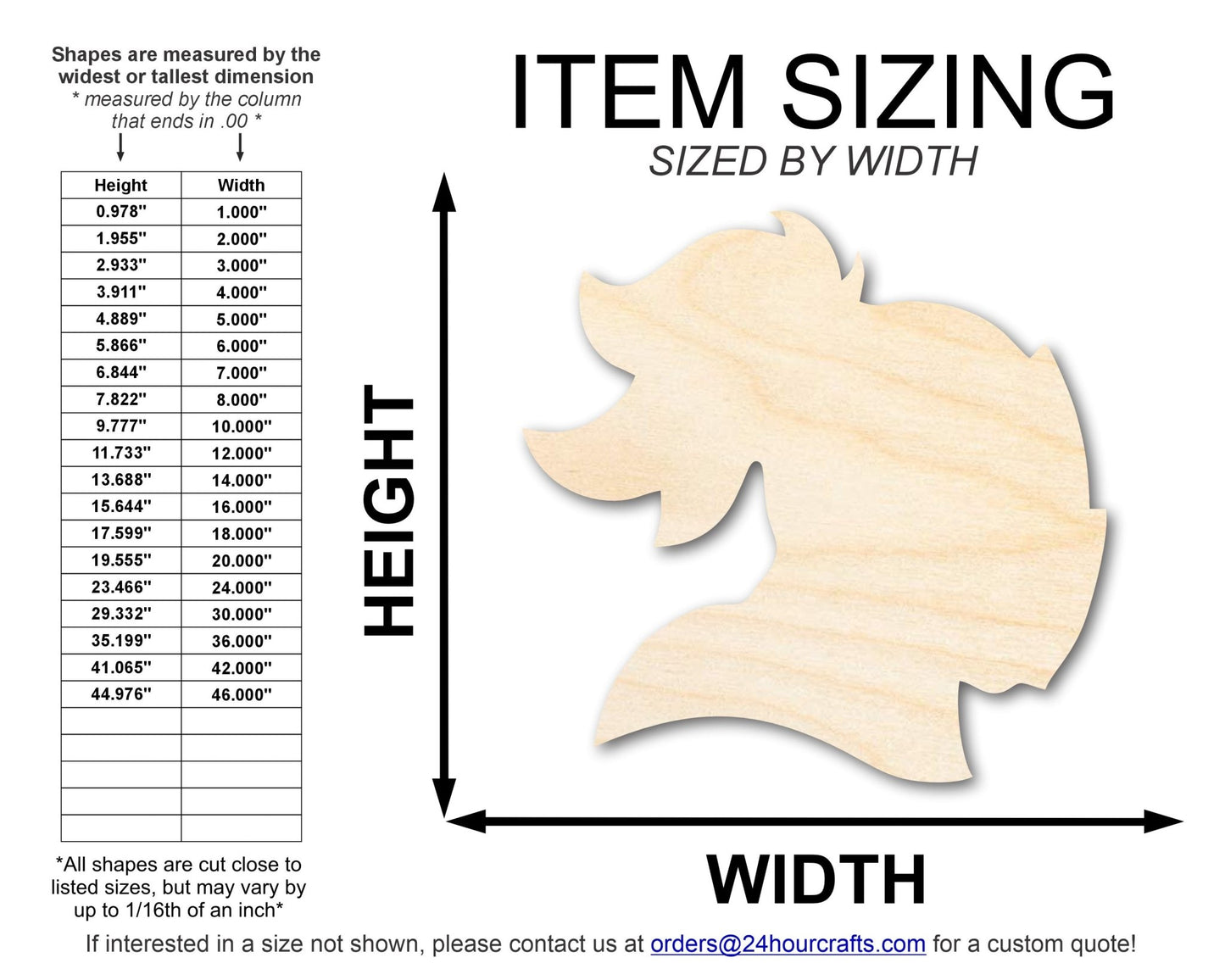 Unfinished Wood Knight Mascot Shape | DIY Craft Cutout | up to 46" DIY - NameSigns.com