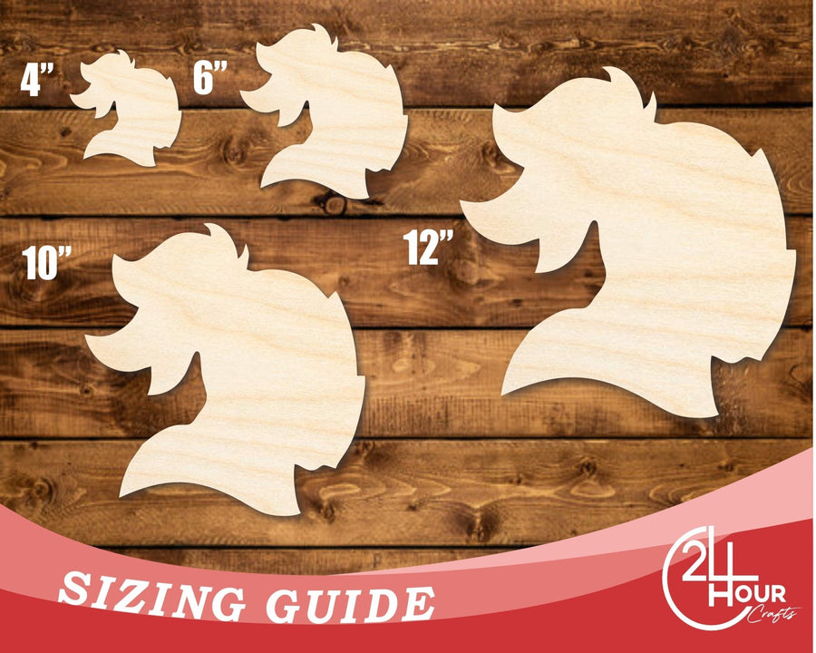 Unfinished Wood Knight Mascot Shape | DIY Craft Cutout | up to 46" DIY - NameSigns.com