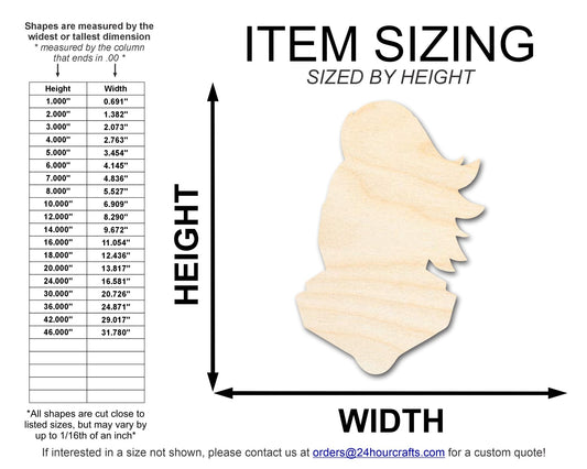 Unfinished Wood Knight Mascot Shape | DIY Craft Cutout | up to 46" DIY - NameSigns.com