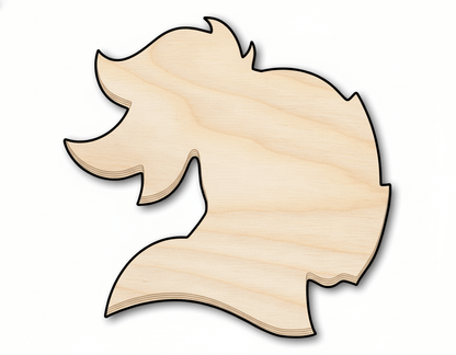 Unfinished Wood Knight Mascot Shape | DIY Craft Cutout | up to 46" DIY - NameSigns.com