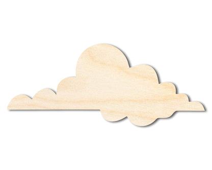 Unfinished Wood Large Cloud Shape - Craft - up to 46" - NameSigns.com
