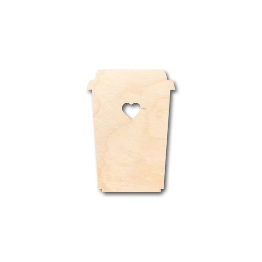 Unfinished Wood Latte Shape - Craft - up to 46" DIY - NameSigns.com