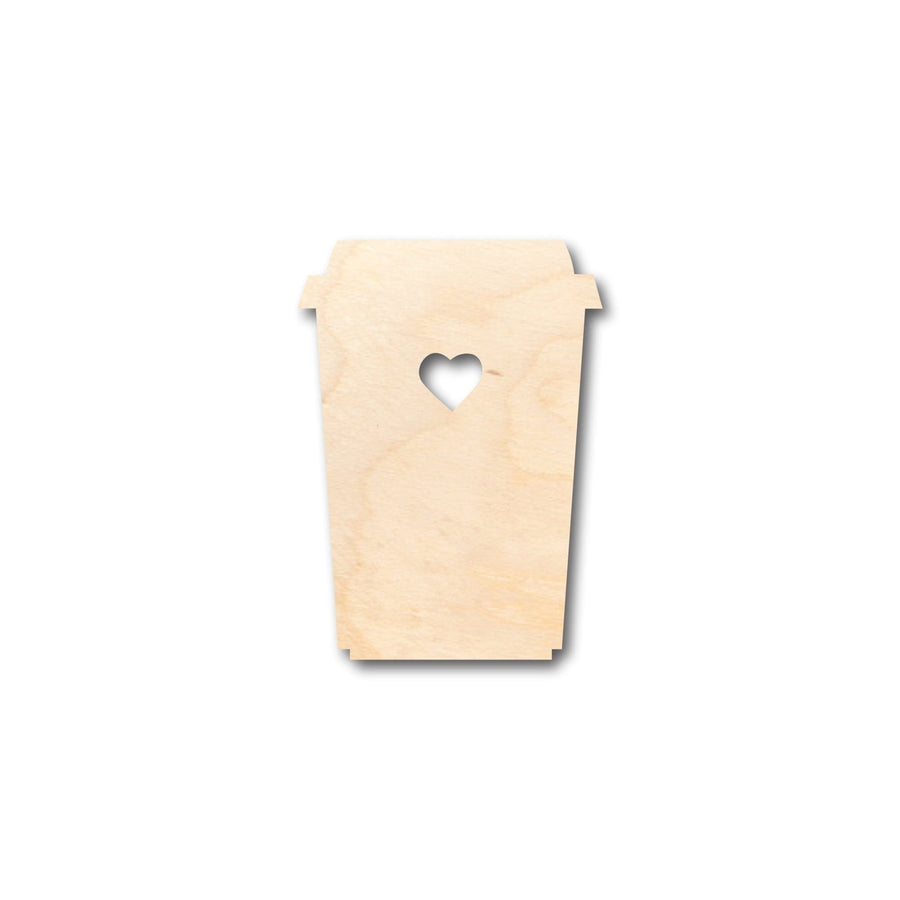 Unfinished Wood Latte Shape - Craft - up to 46" DIY - NameSigns.com