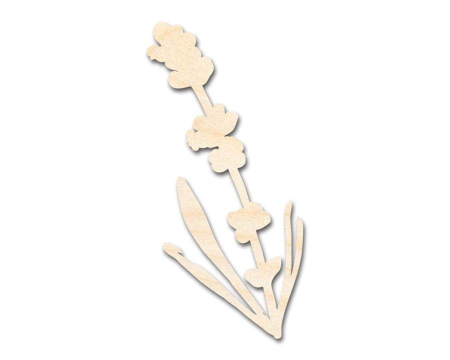 Unfinished Wood Lavender Shape | DIY Craft Cutout | up to 46" DIY - NameSigns.com