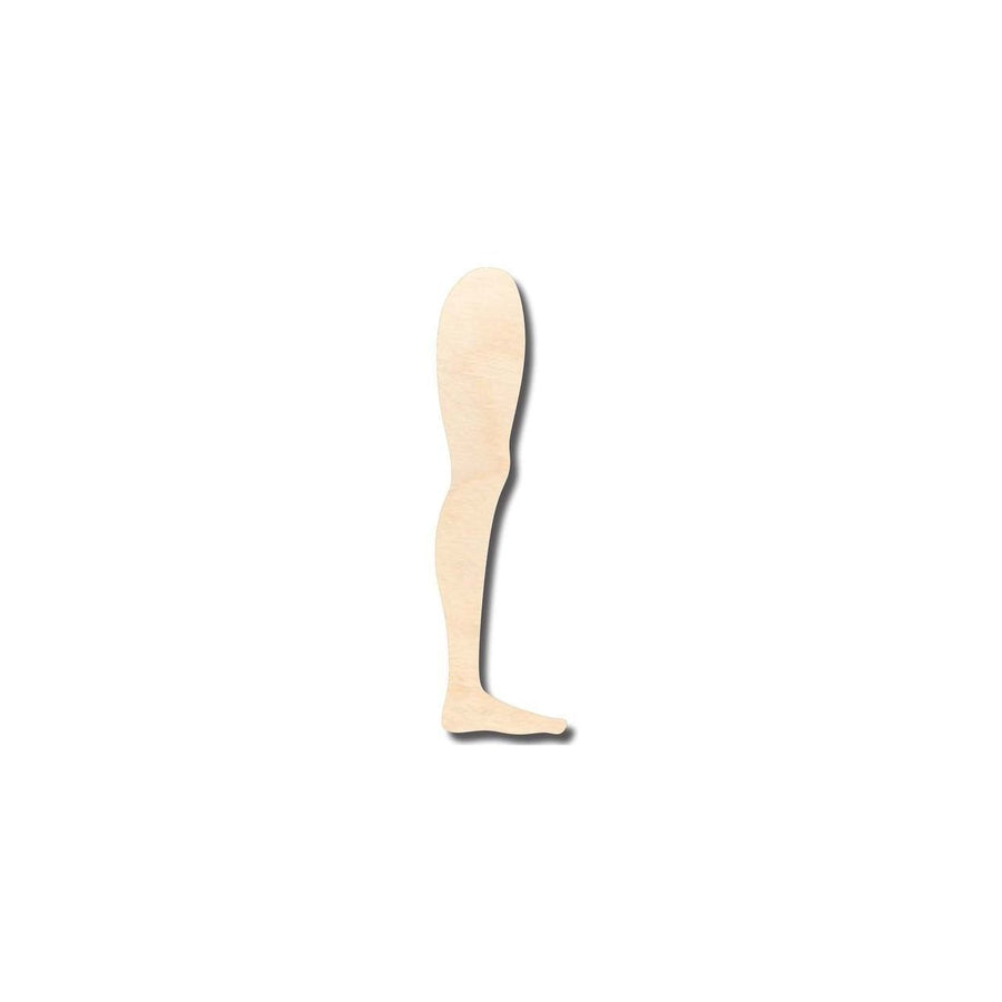 Unfinished Wood Leg Shape - Craft - up to 46" DIY - NameSigns.com