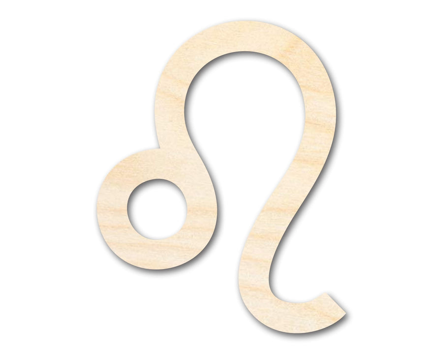 Unfinished Wood Leo Sign Shape - Zodiac Craft - up to 46" - NameSigns.com