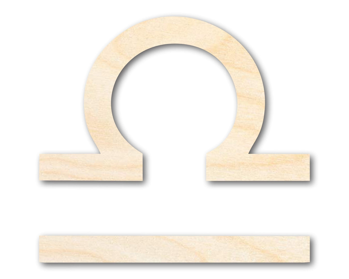 Unfinished Wood Libra Sign Shape - Zodiac Craft - up to 46" - NameSigns.com