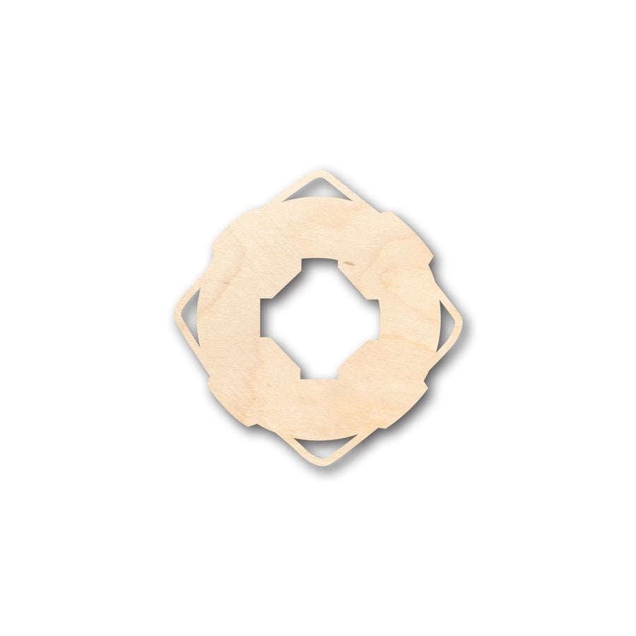 Unfinished Wood Lifesaver Shape - Craft - up to 46" DIY - NameSigns.com
