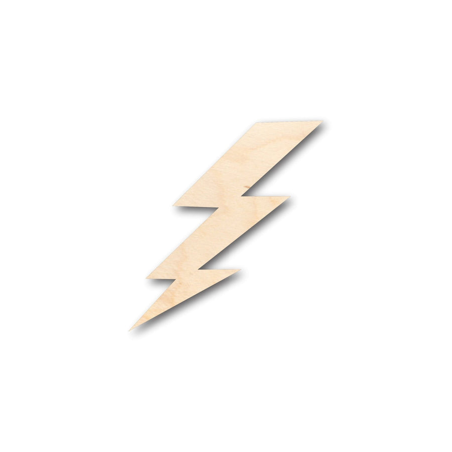 Unfinished Wood Lightening Bolt Shape - Craft - up to 46" DIY - NameSigns.com