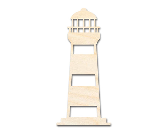 Unfinished Wood Lighthouse Shape | DIY Craft Cutout | up to 46" DIY - NameSigns.com