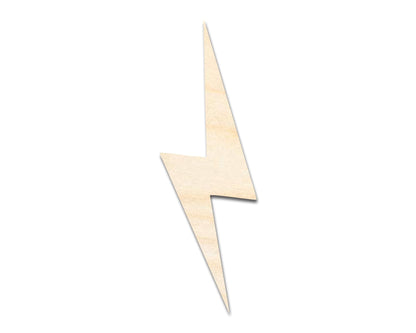 Unfinished Wood Lightning Bolt Shape | DIY Craft Cutout | up to 46" DIY - NameSigns.com
