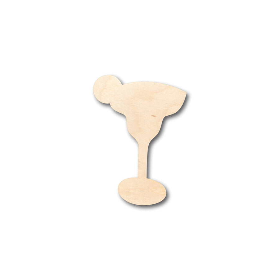 Unfinished Wood Lime Margarita Glass Shape - Craft - up to 46" DIY - NameSigns.com
