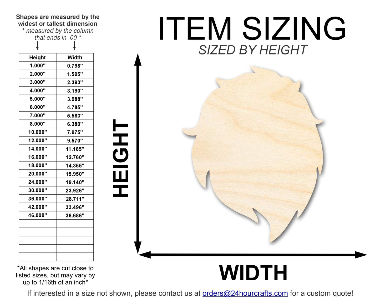 Unfinished Wood Lion Mascot Shape | DIY Craft Cutout | up to 46" DIY - NameSigns.com