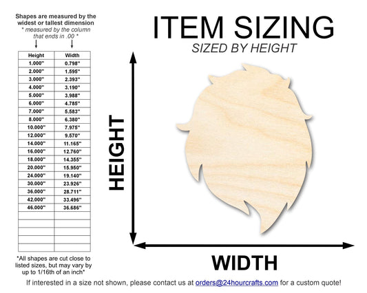 Unfinished Wood Lion Mascot Shape | DIY Craft Cutout | up to 46" DIY - NameSigns.com