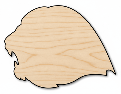 Unfinished Wood Lion Mascot Shape | DIY Craft Cutout | up to 46" DIY - NameSigns.com