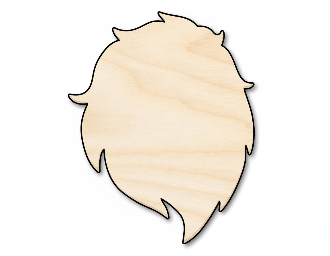 Unfinished Wood Lion Mascot Shape | DIY Craft Cutout | up to 46" DIY - NameSigns.com