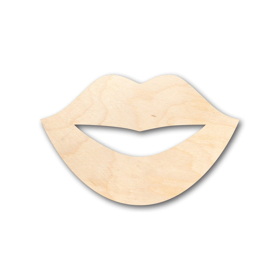 Unfinished Wood Lips Shape - Craft - up to 46" DIY - NameSigns.com