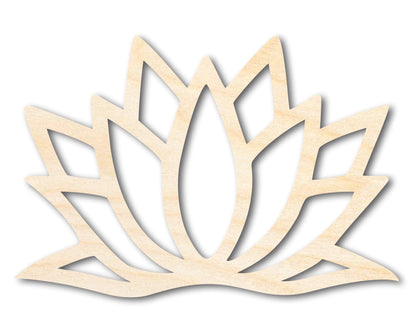 Unfinished Wood Lotus Flower Shape - Craft - up to 46" - NameSigns.com