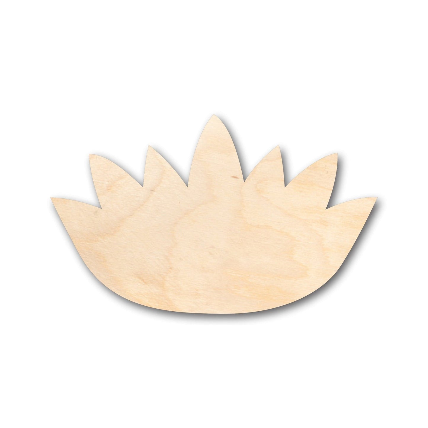 Unfinished Wood Lotus Flower Shape - Craft - up to 46" DIY - NameSigns.com