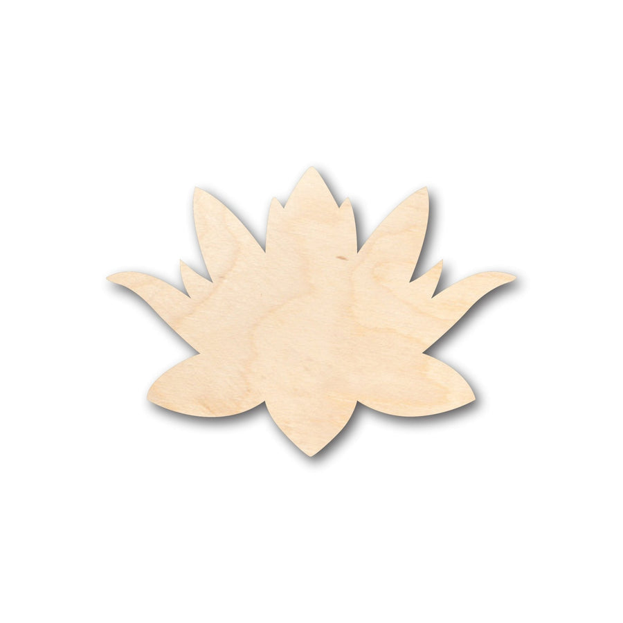 Unfinished Wood Lotus Flower Shape - Craft - up to 46" DIY - NameSigns.com