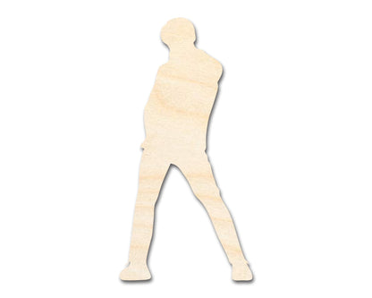 Unfinished Wood Male Idol Shape | DIY Craft Cutout | up to 46" DIY - NameSigns.com