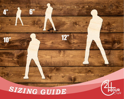 Unfinished Wood Male Idol Shape | DIY Craft Cutout | up to 46" DIY - NameSigns.com