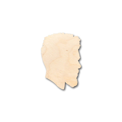 Unfinished Wood Male Mannequin Head Shape - Craft - up to 46" DIY - NameSigns.com
