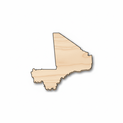 Unfinished Wood Mali Shape - Country - Craft - up to 46" DIY - NameSigns.com