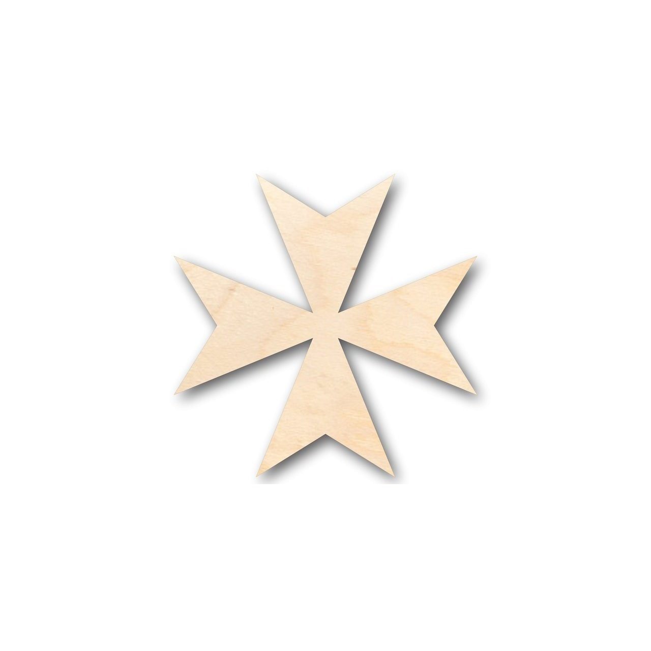 Unfinished Wood Maltese Cross Shape - Malta - Craft up to 46" DIY - NameSigns.com