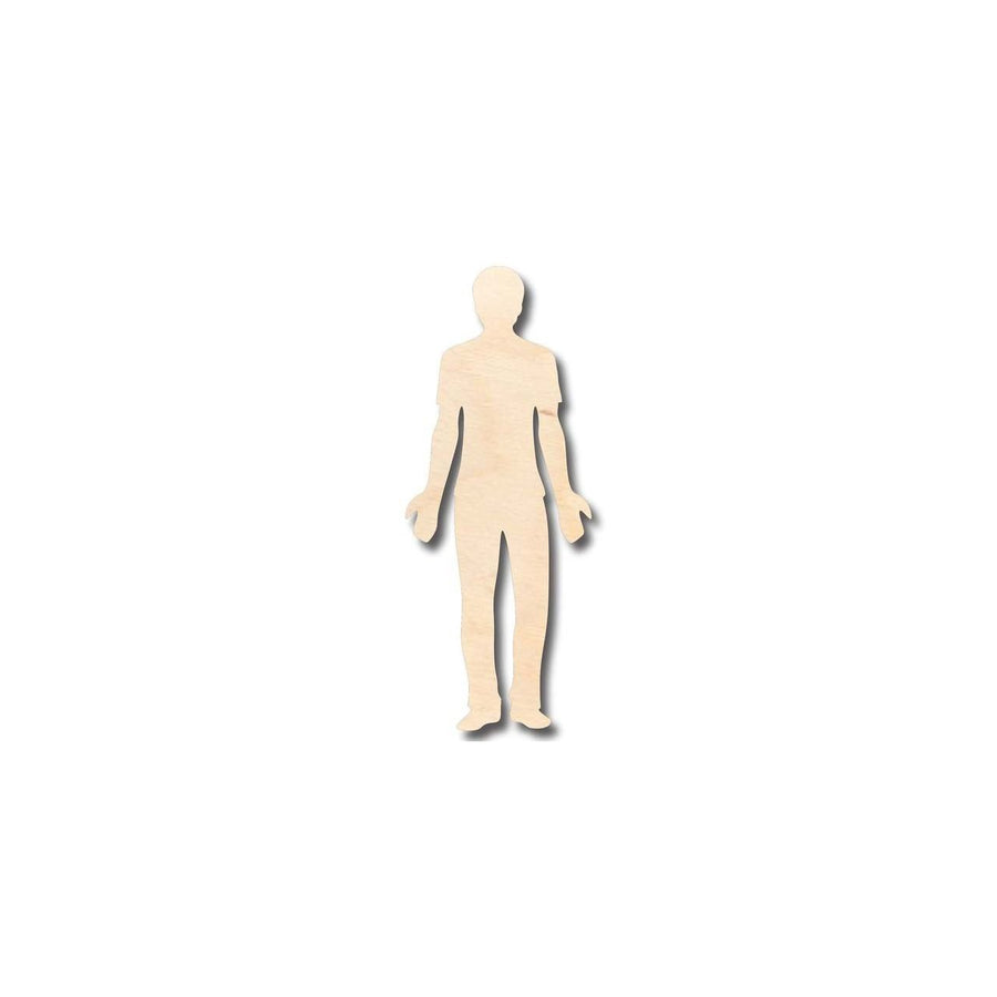 Unfinished Wood Man Shape - Craft - up to 46" DIY - NameSigns.com