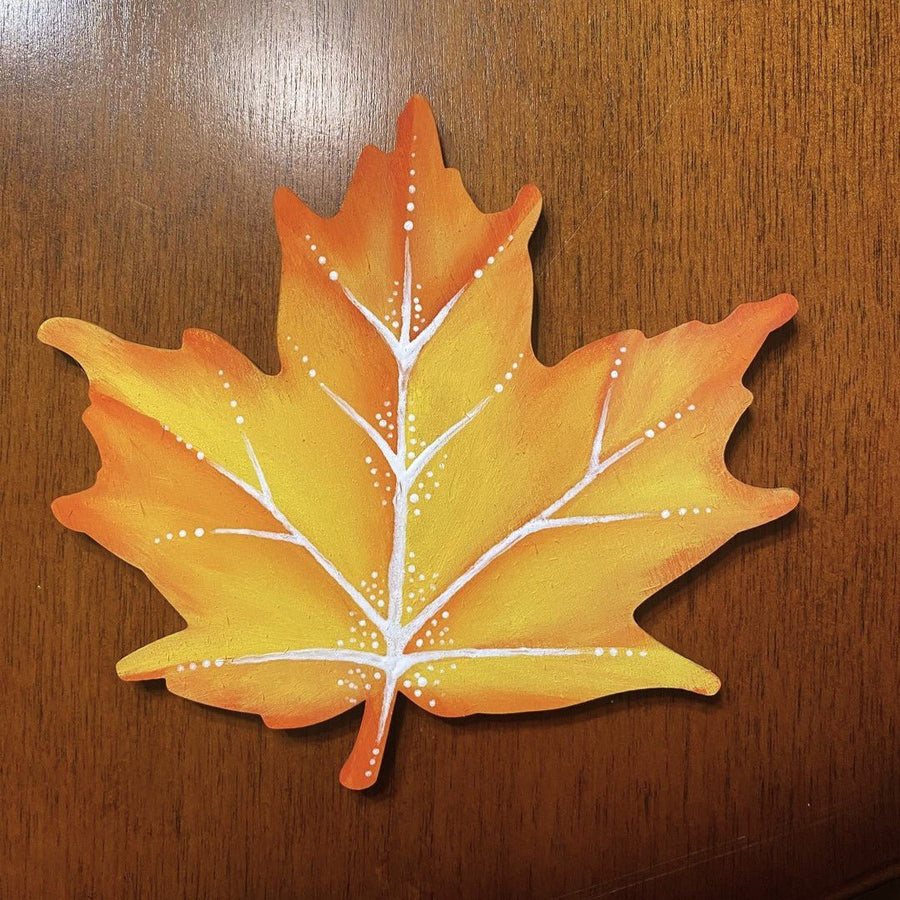 Unfinished Wood Maple Leaf Shape - Craft - up to 46" DIY - NameSigns.com