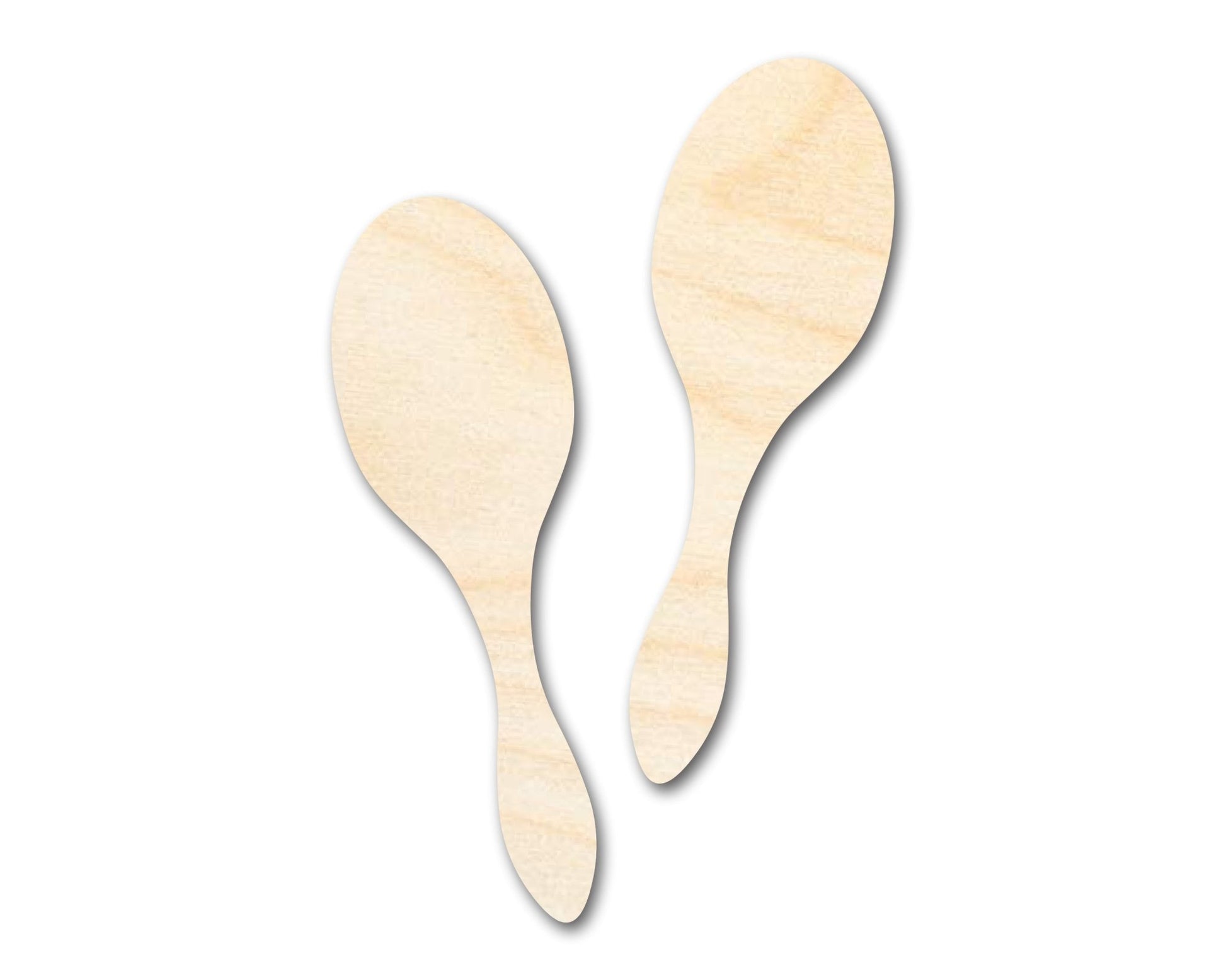 Unfinished Wood Maracas Shape - Craft - up to 46" DIY - NameSigns.com