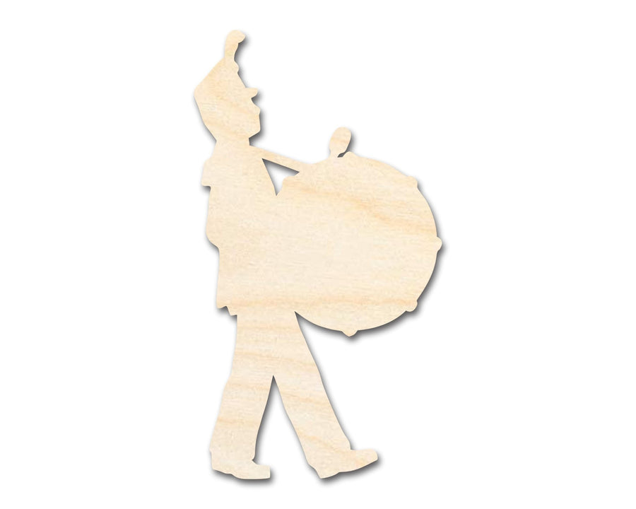 Unfinished Wood Marching Band Drumline Silhouette | DIY Band Craft Cutout | up to 46" DIY - NameSigns.com