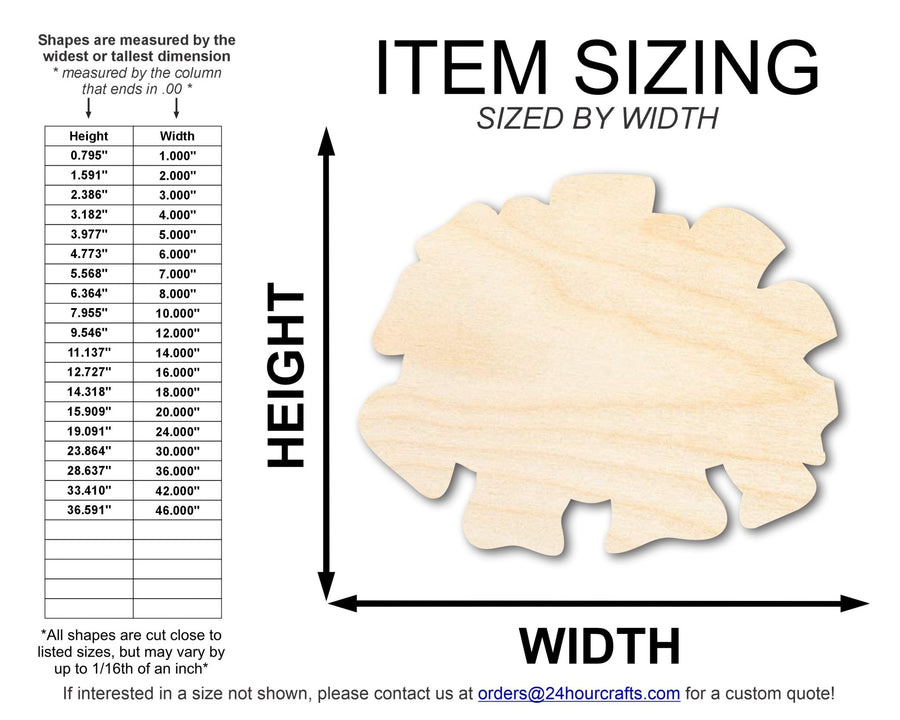 Unfinished Wood Marigold Flower Shape | DIY Day of the Dead Craft Cutout | up to 46" DIY - NameSigns.com