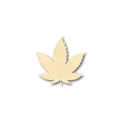 Unfinished Wood Marijuana Leaf Shape - Cannabis - Pot - Leaves - Craft - up to 46" DIY - NameSigns.com