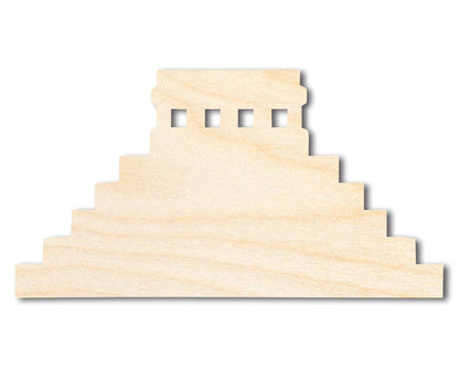 Unfinished Wood Mayan Pyramid Shape | Craft Cutout | up to 46" DIY - NameSigns.com