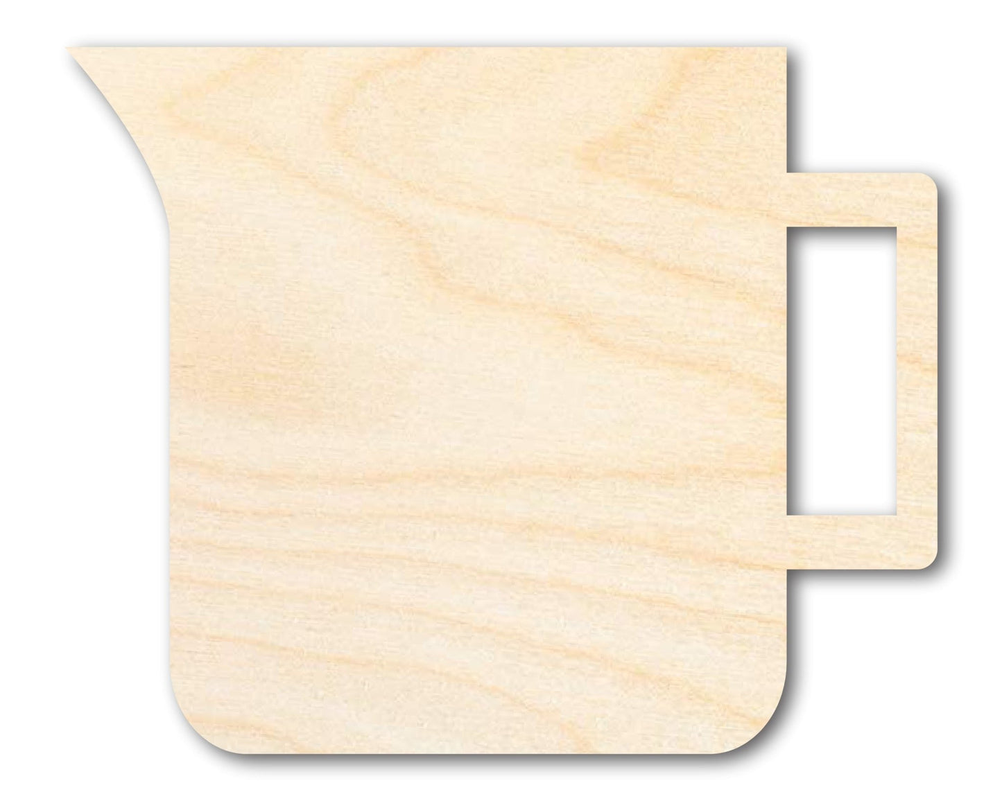 Unfinished Wood Measuring Cup Shape | DIY Craft Cutout | up to 46" DIY - NameSigns.com