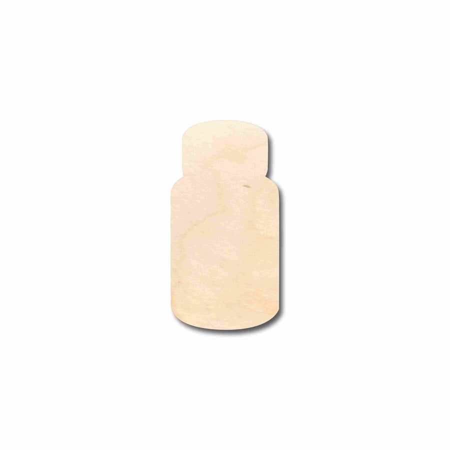 Unfinished Wood Medicine Pill Bottle Silhouette - Craft - up to 46" DIY - NameSigns.com