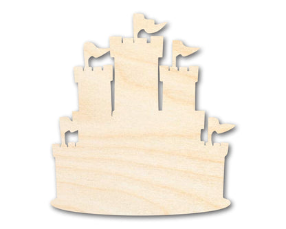 Unfinished Wood Medieval Castle Silhouette - History Craft - up to 46" DIY - NameSigns.com