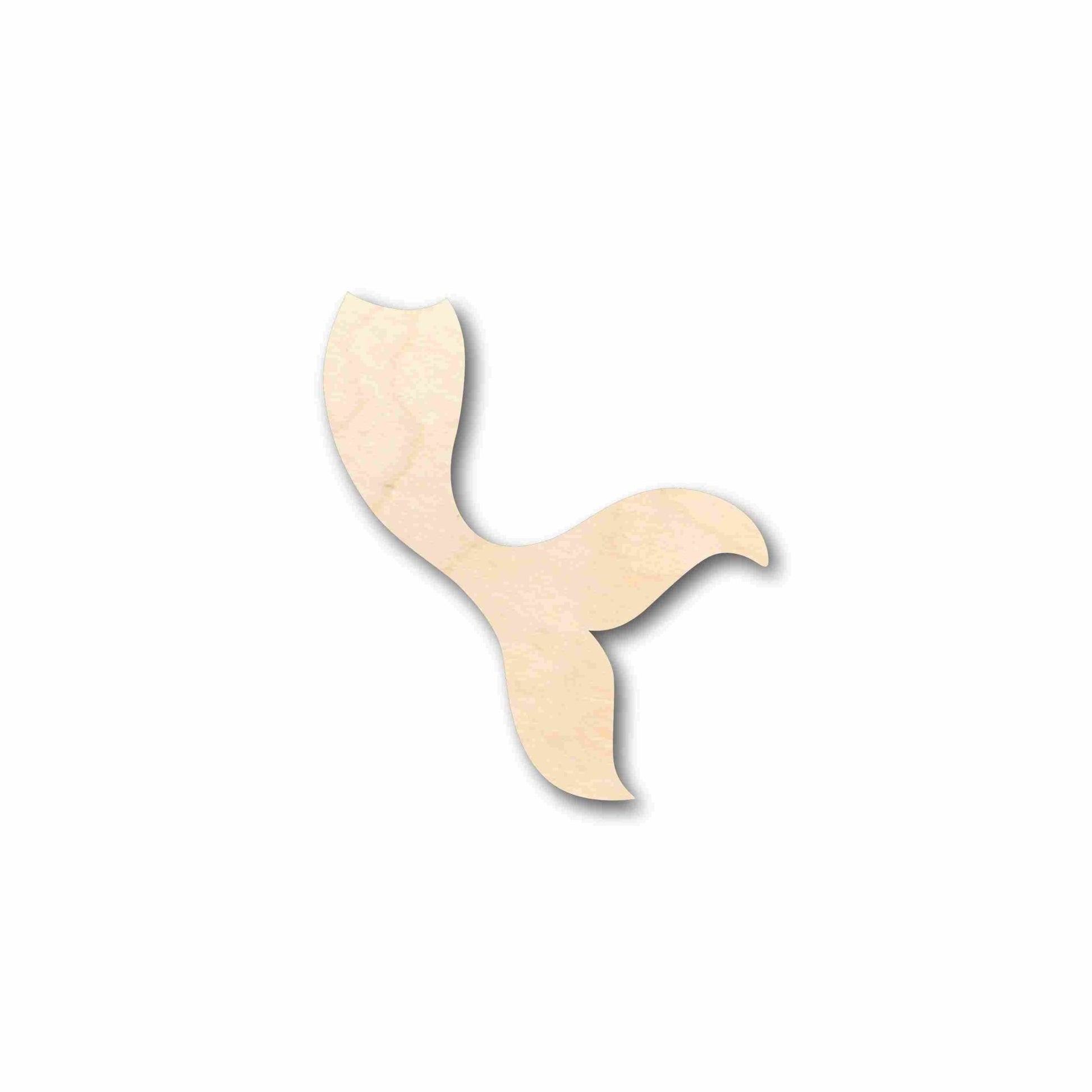 Unfinished Wood Mermaid Tail Siren Silhouette - Craft - up to 46" DIY - NameSigns.com