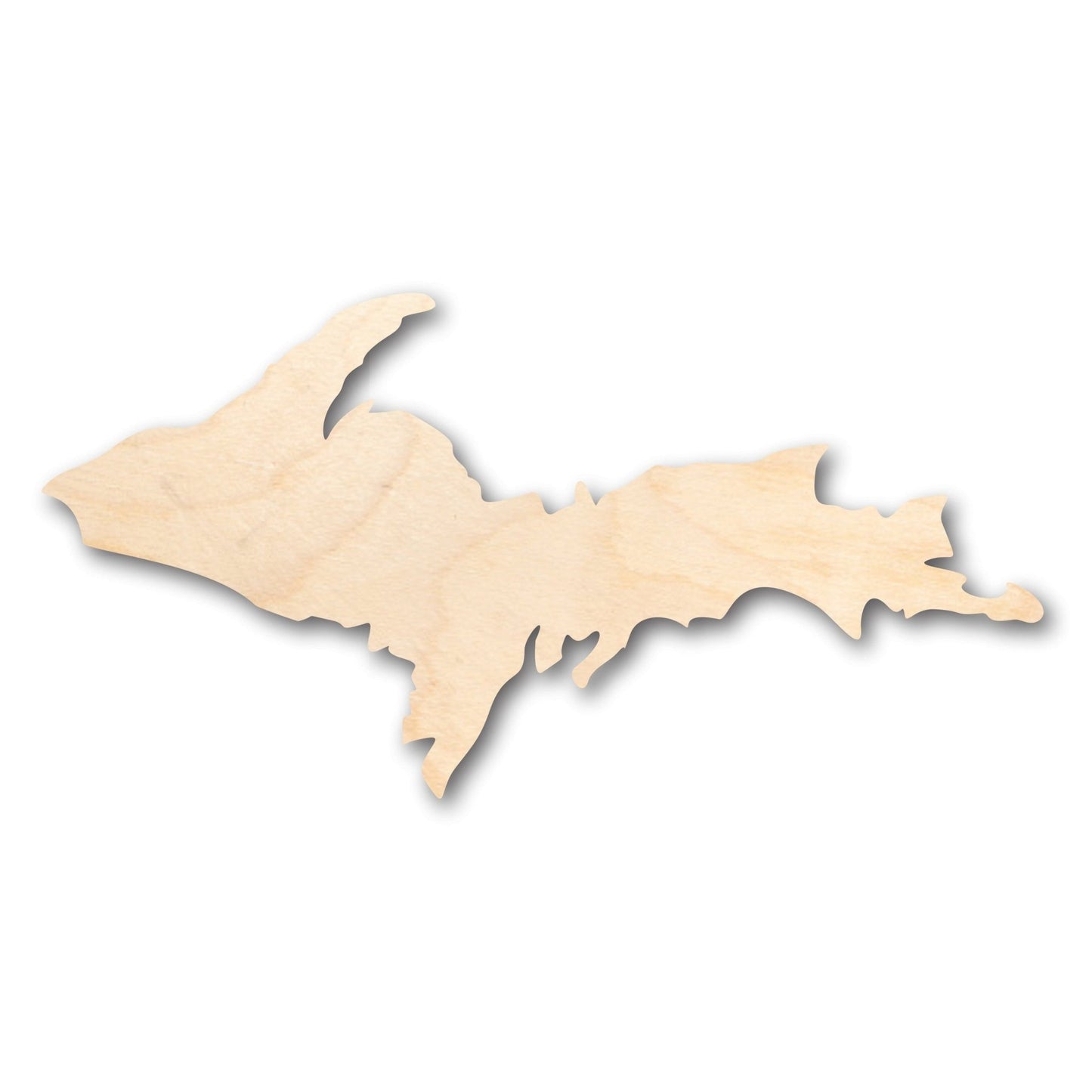 Unfinished Wood Michigan Upper Peninsula Shape - Craft - up to 46" DIY - NameSigns.com