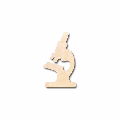 Unfinished Wood Microscope Silhouette - Craft - up to 46" DIY - NameSigns.com