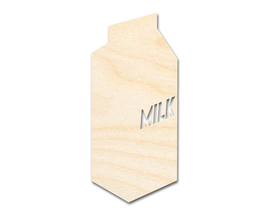Unfinished Wood Milk Carton Shape | DIY Craft Cutout | up to 46" DIY - NameSigns.com