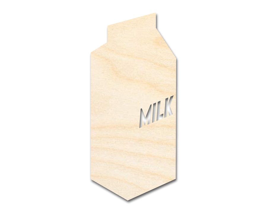 Unfinished Wood Milk Carton Shape | DIY Craft Cutout | up to 46" DIY - NameSigns.com