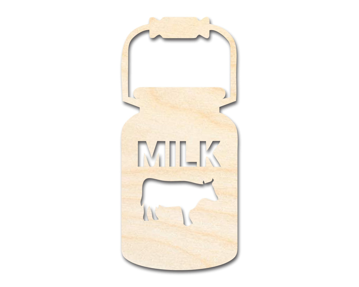 Unfinished Wood Milk Jug Shape | DIY Craft Cutout | up to 46" DIY - NameSigns.com