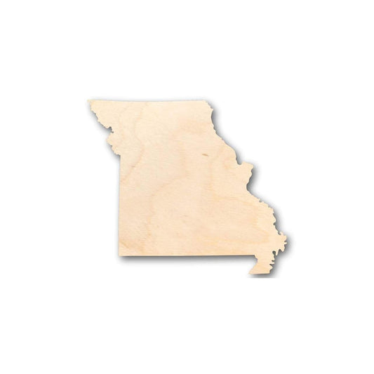 Unfinished Wood Missouri Shape - State - Craft - up to 46" DIY - NameSigns.com