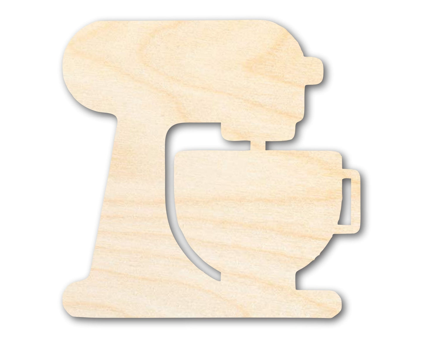 Unfinished Wood Mixer with Bowl Shape | DIY Craft Cutout | up to 46" DIY - NameSigns.com